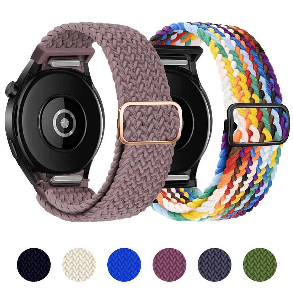 Pulseira de Nylon Trançada para Samsung Galaxy Watch FE 7 6 5 4 40mm 42mm 43mm 44mm 45mm 46mm 47mm em Oferta na Shopee