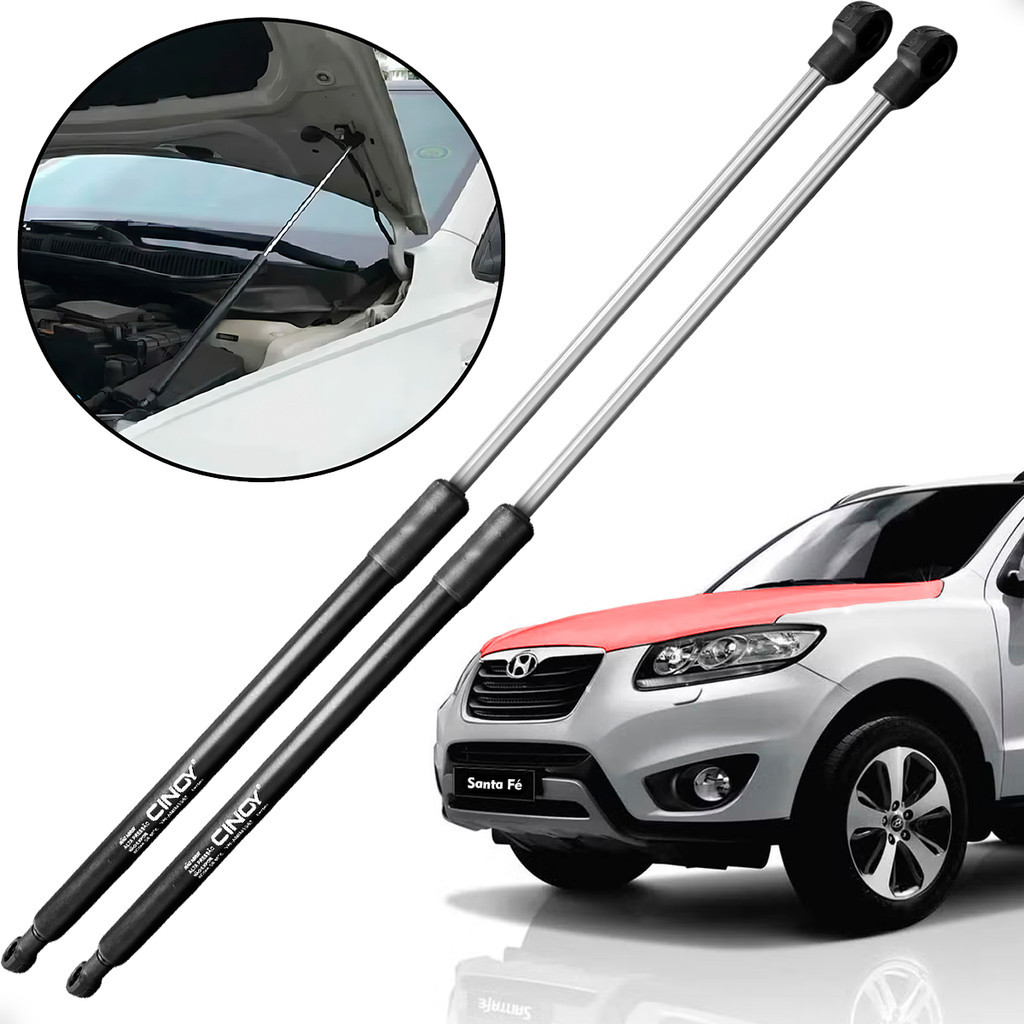 Jogo Amortecedor do Capo Mola a Gás Santa Fé Hyundai 2006 2007 2008 2009 2010 2011 2012 2013 - Spare Parts and Accessories for Vehicles