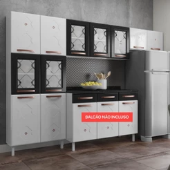 Cozinha de Aço Compacta Telasul Mirage New 5 Vidros 3 Peças