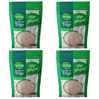 Kit 4 Un Farinha De Trigo Integral Vitao 500G em Oferta na Shopee