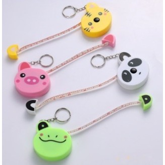 Fita Métrica Retrátil Chaveiro Bichinho  Costura/Artesanato  Tigre Panda Porco Sapo