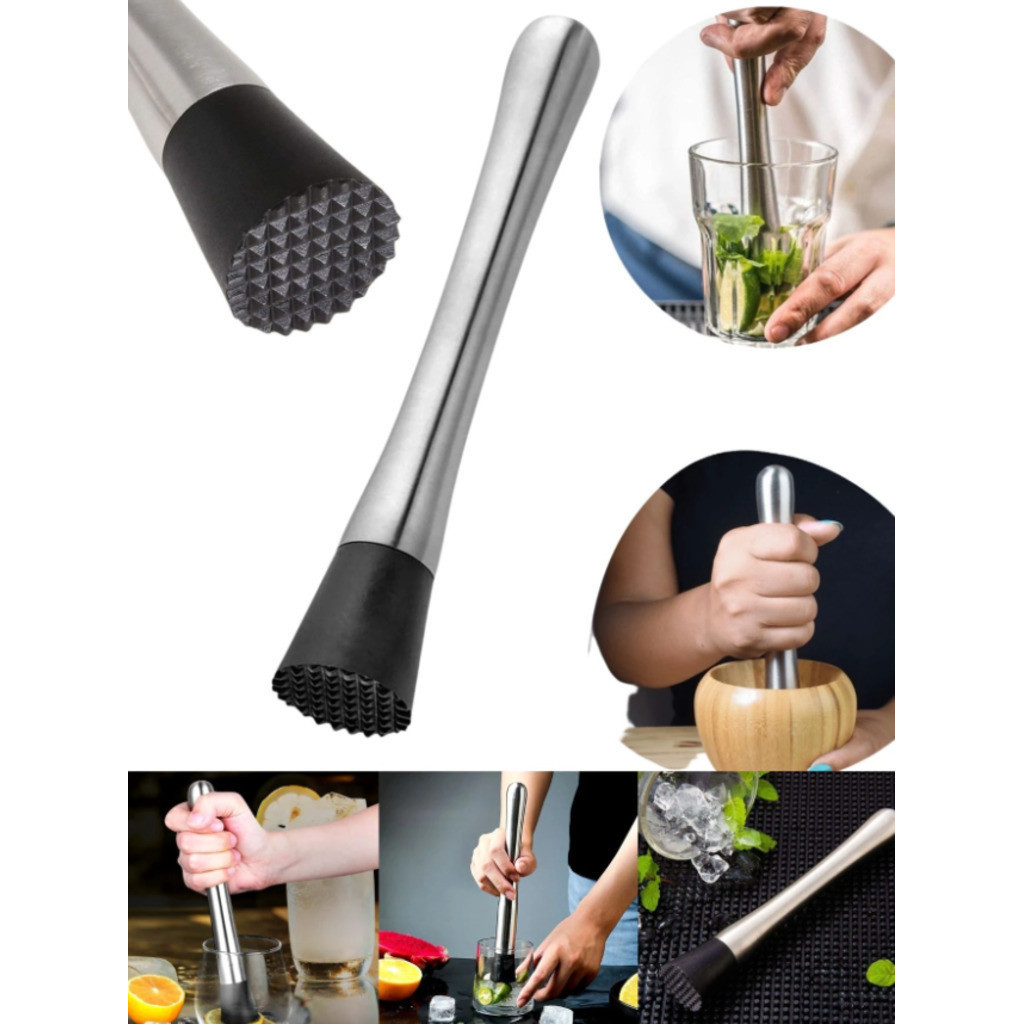 Socador Macerador Amassador De Inox Frutas Drinks Caipirinha