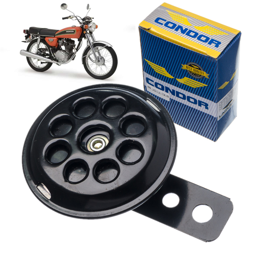 Buzina 12v Preta Cg Titan FAN Today 125 1976 até 2018 em Oferta na Shopee