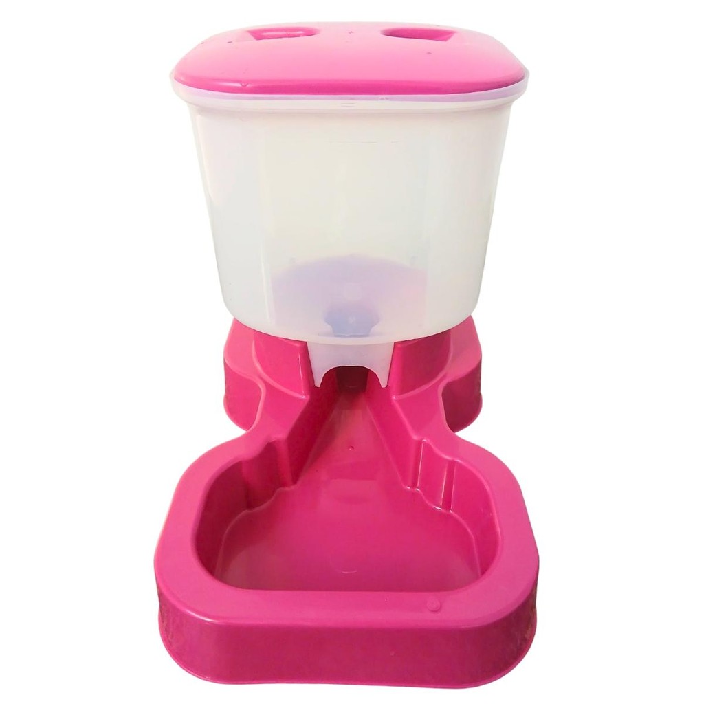 Comedouro Automático Rosa Cachorro Pet Cães Grande Porte 8l