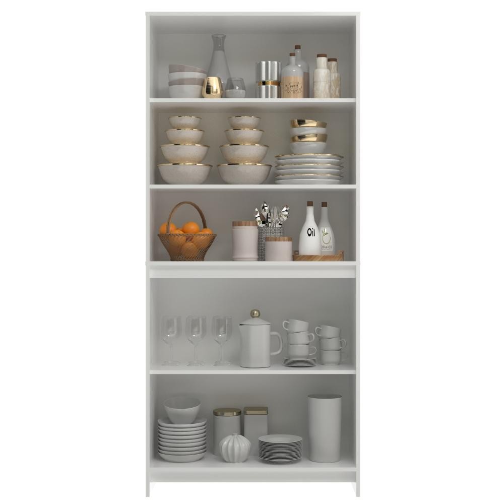 Armário de Cozinha 4 Portas com Vidro AC4005 84cm Branco - Decibal Móveis · foto 2