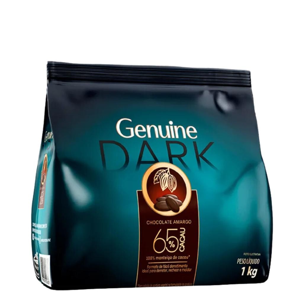 Chocolate Genuine Dark 65% Amargo Cacau 1kg- Cargill em Oferta na Shopee