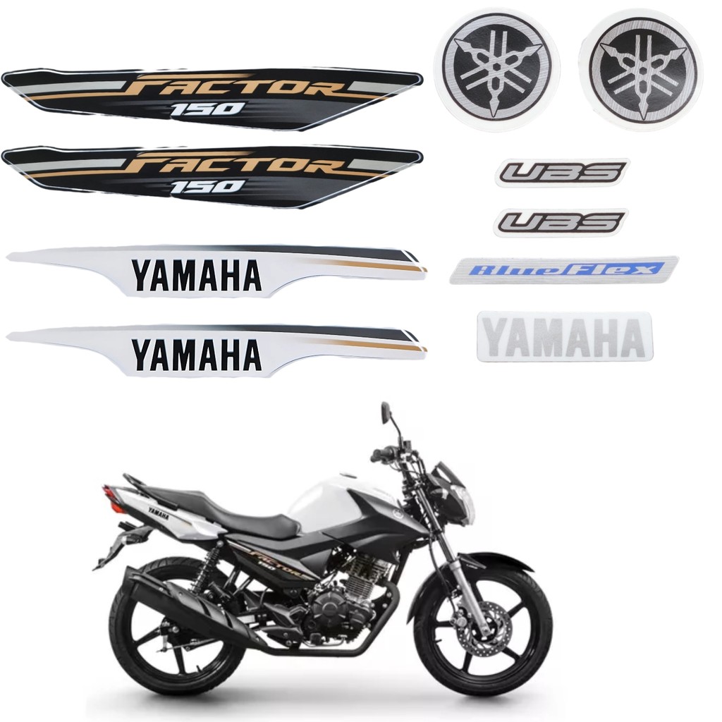 Kit Gráfico Adesivo Completo Ybr Factor 150 2019 2020 2021