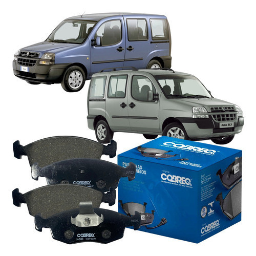 Jogo 04 Pastilha Freio Dianteira Fiat Palio Siena 1.6 1.8