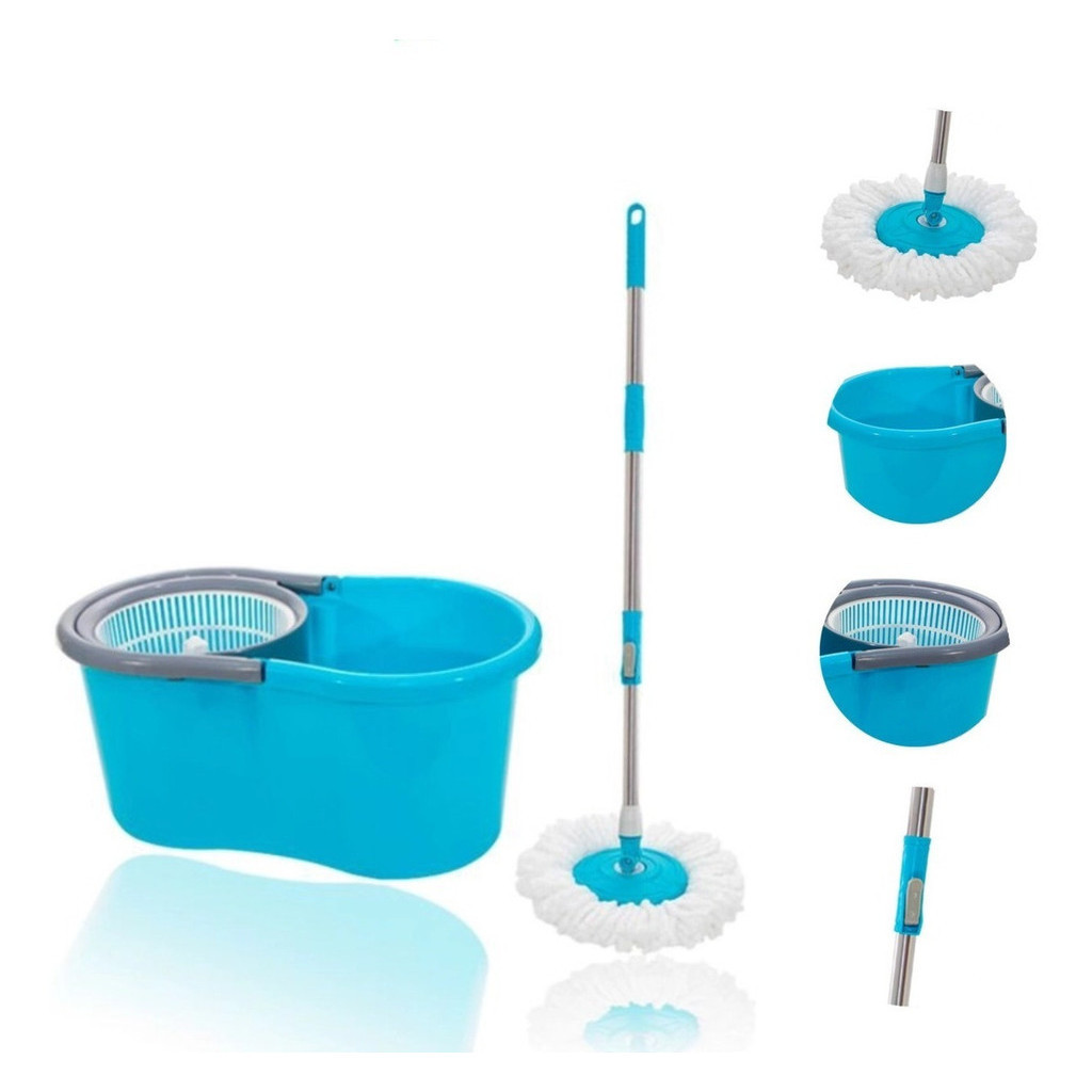 Balde Spin Mop Giratório  Com Esfregao 360°  6 Litros em Oferta na Shopee