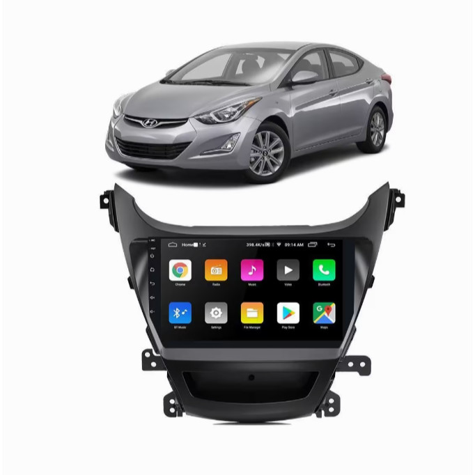 Central Multimidia para hyundai Elantra 2014-2016 com Kit (TELA ,CHICOTE e MOLDURA)