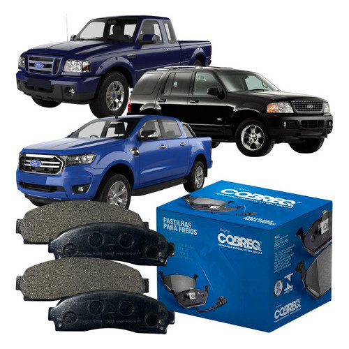 Jogo Pastilha de Freio Nova Cobreq Ford Explorer Ranger em Oferta na Shopee
