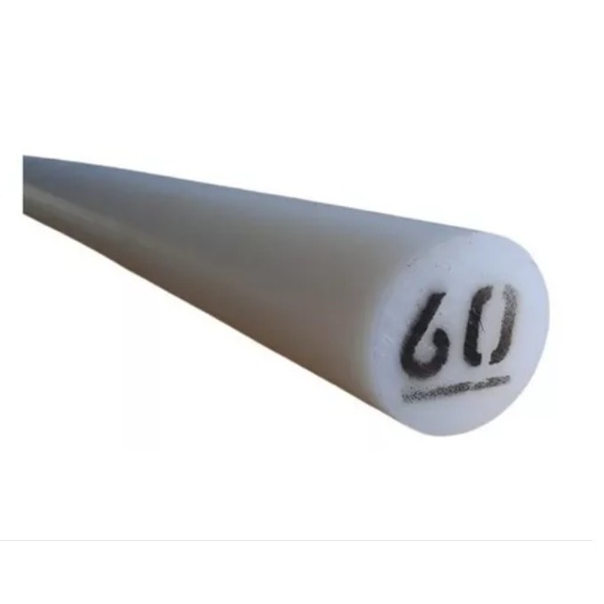Nylon PA Tarugo 60mm (diâmetro) X 50cm (comprimento) Bastão Plástico para Usinagem