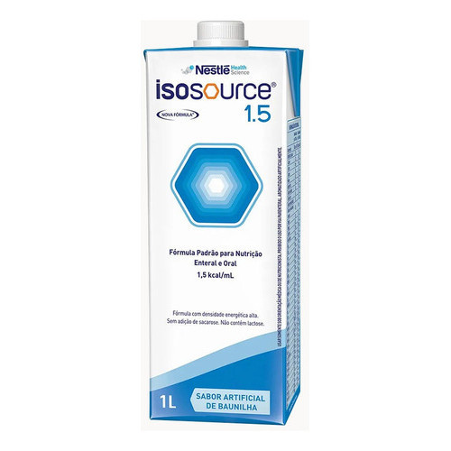 Kit 2 Un Isosource 1.5 1000ml - Nestlé Sabor Baunilha