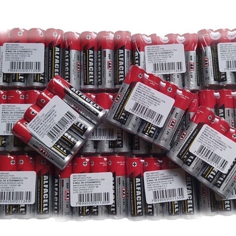 Pilha Palito AAA1.5V Alfacell  Com 4 Pilhas