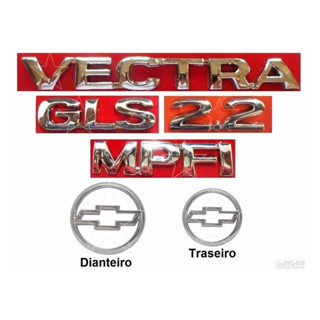 Kit Emblemas Vectra Gls 2.2 Mpfi - 97 À 99 - Modelo Original em Oferta na Shopee
