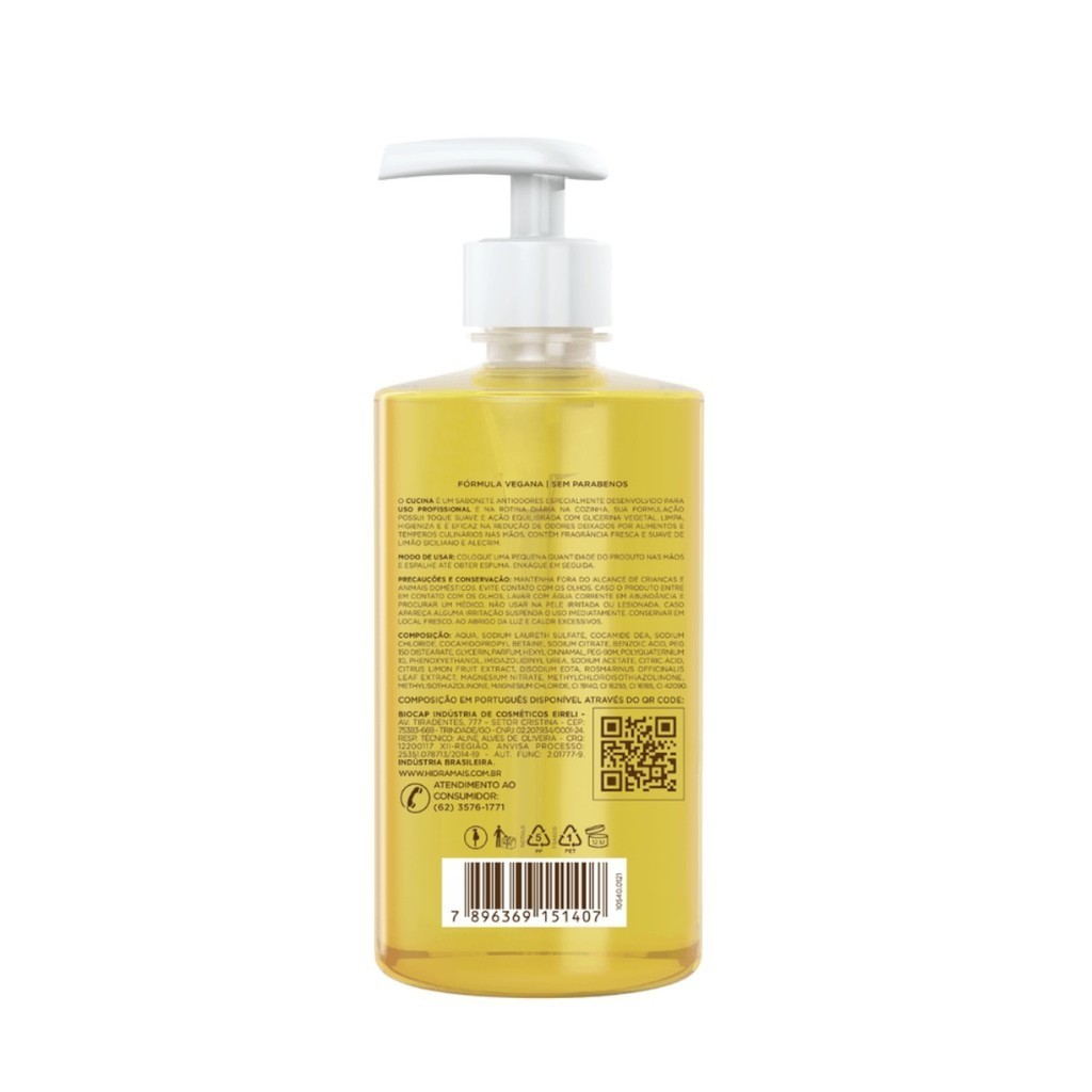 Sabonete Gel Cucina Antiodores 500 ml Hidramais — imagem 2 de 2