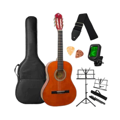 Violão 3/4 Infantil Nylon Giannini Start N-6 N Natural Brilhante Criança até 12 Anos + acessórios