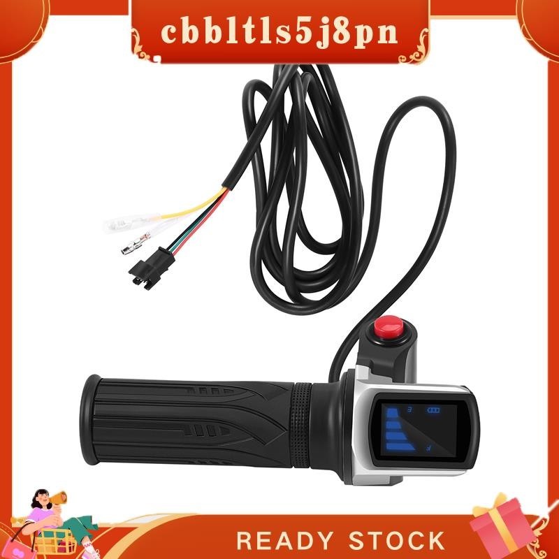 【 Cbbltltls5j8pn 】 36V Bicicleta Elétrica Scooter Speed Throttle Grip Display LCD Com Interruptor EBike Twist Accelerator Handlebar