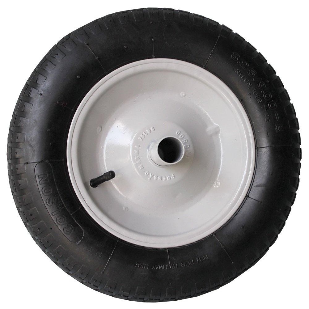 Roda para Carrinho de Mão Esfera Completa 3,25x8 Cinza - Home & Living