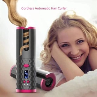 Modelador de cabelo automático sem fio com bateria recarregável de cerâmica embutida Fang