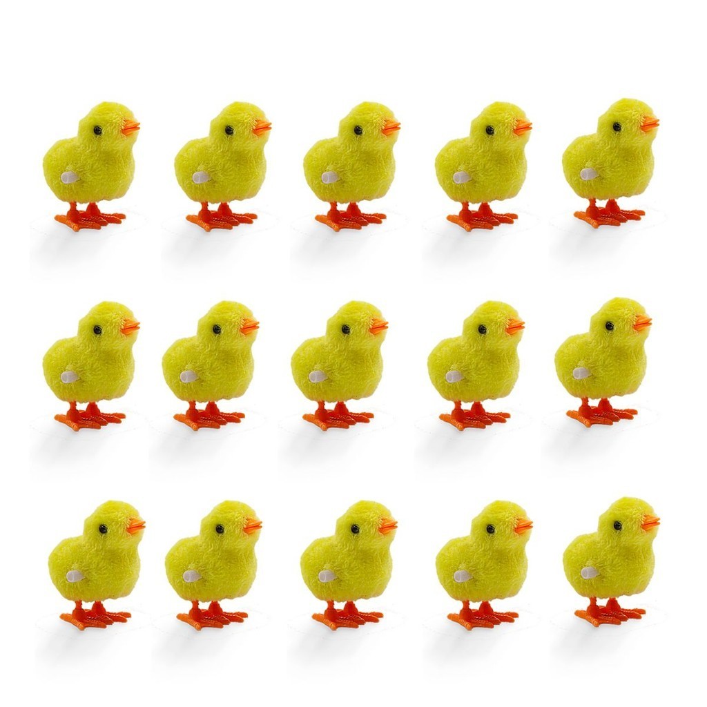 15 Pintinhos Amarelinhos De Corda Pula Pula Brinquedo - Pica Pau