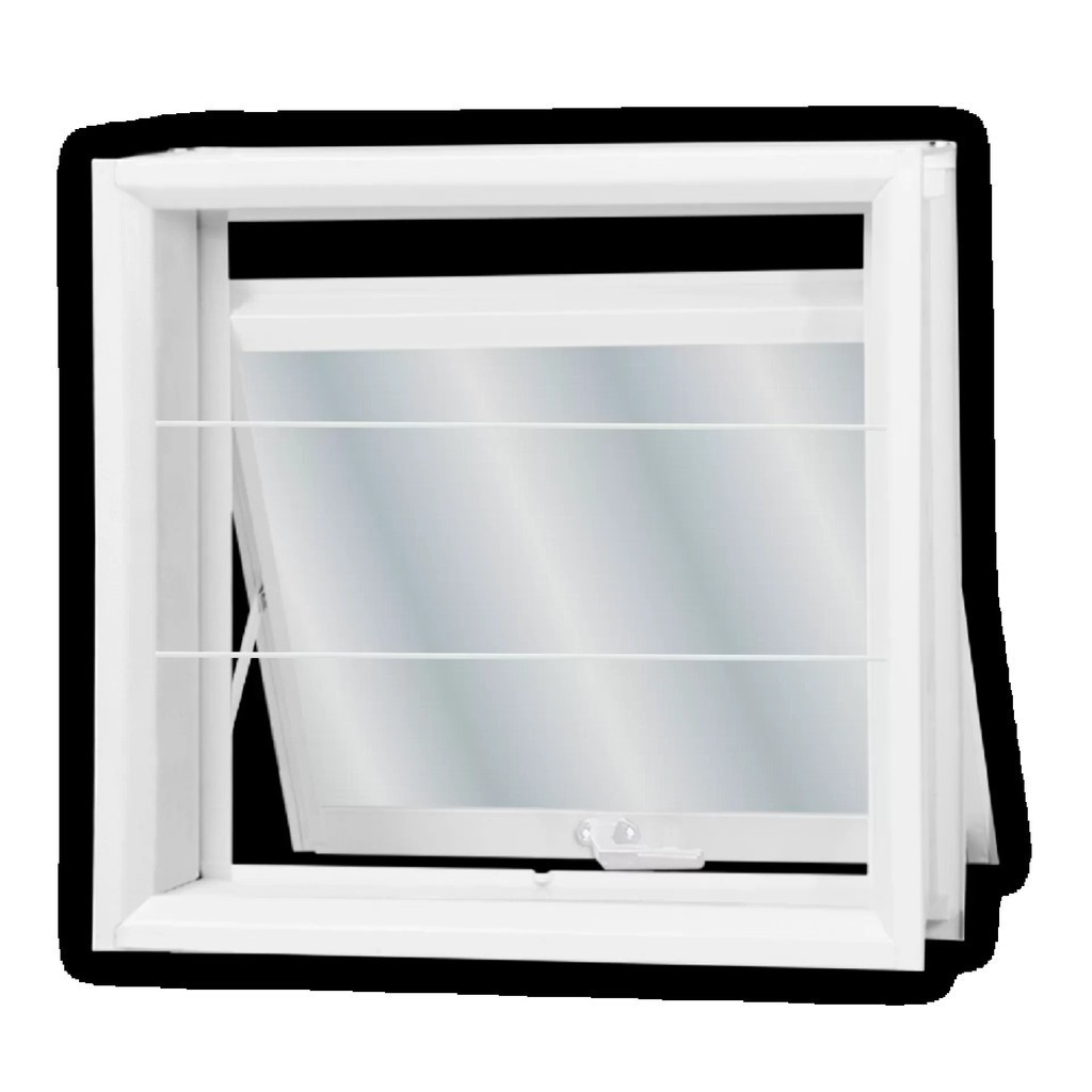 Janela de Aço Maxim-Ar 60x60cm com Grade Minas Sul MGM