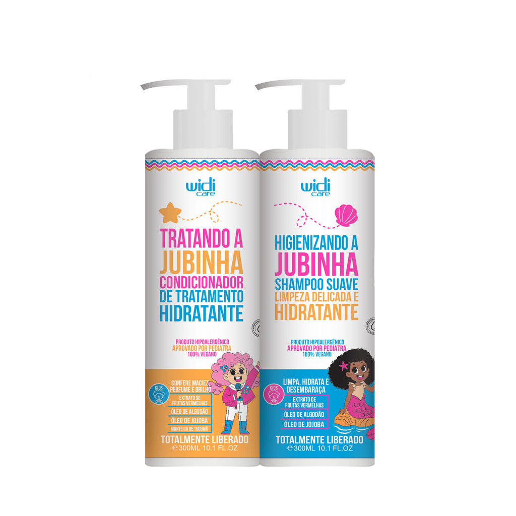 Kit Widi Care Jubinha Shampoo 300ml + Condicionador 300ml em Oferta na Shopee