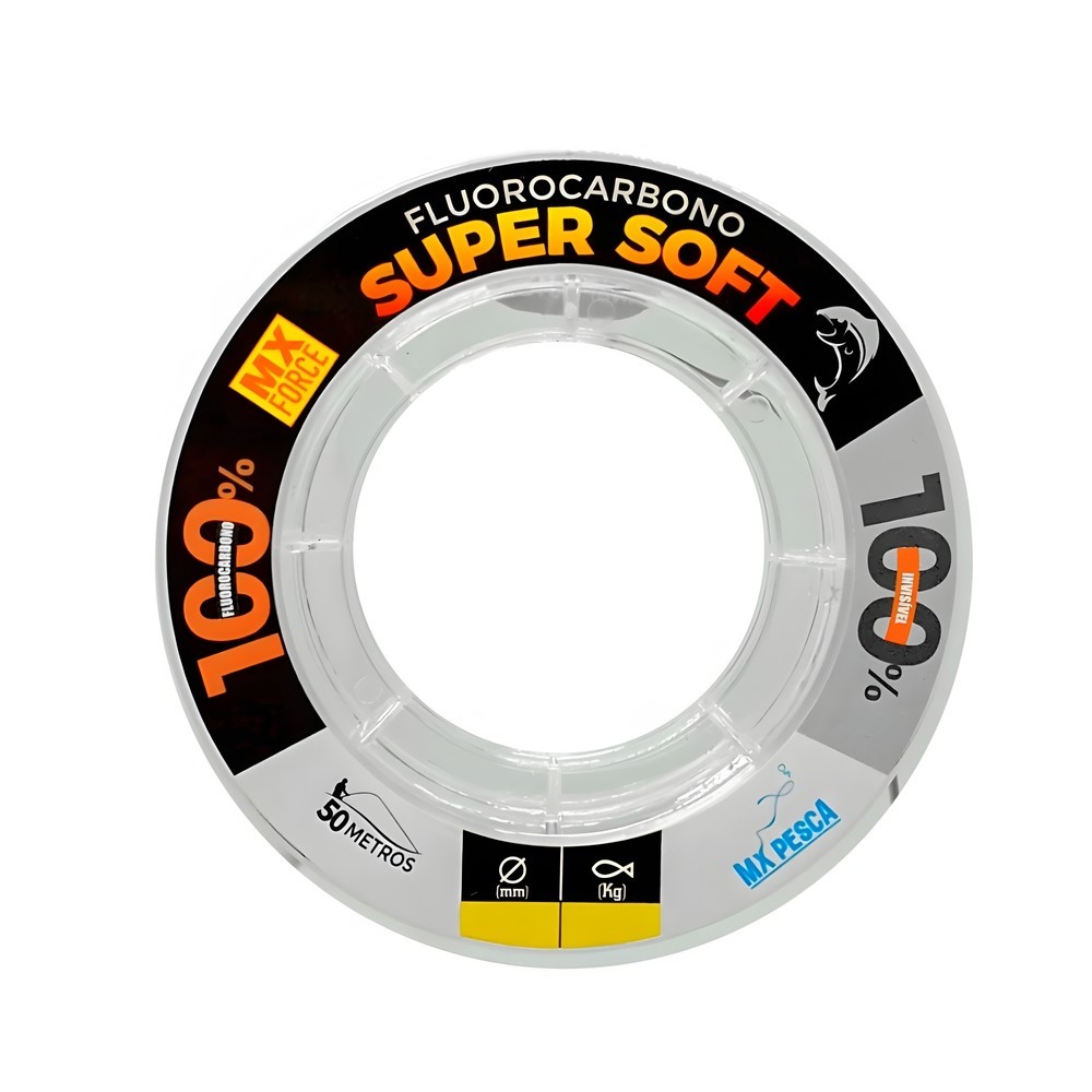 Linha de Pesca Monofilamento Leader Super Soft 50m - Mx Pesca