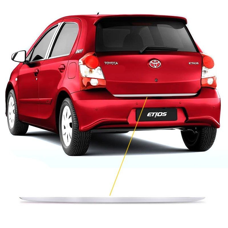 Friso Traseiro Porta-malas Etios Hatch /17 Escovado Resinado