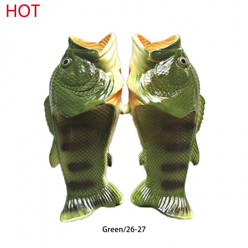 Engraçado Peixe Chinelos Calçado Família Não-slip Sapatos Verão Praia PVC Forma Animal Unisex Sandálias Paternal em Oferta na Shopee