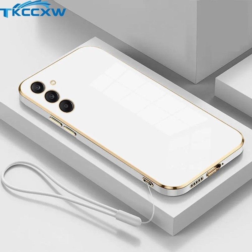 Para Samsung Galaxy S23 FE S24 S23 S22 S21 Plus S21 S22 S23 S24 Capa De Luxo Revestimento Quadrado em Oferta na Shopee