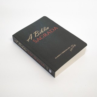 Bíblia Sagrada ACF Pequena | Compacta | Brochura Preta em Oferta na Shopee