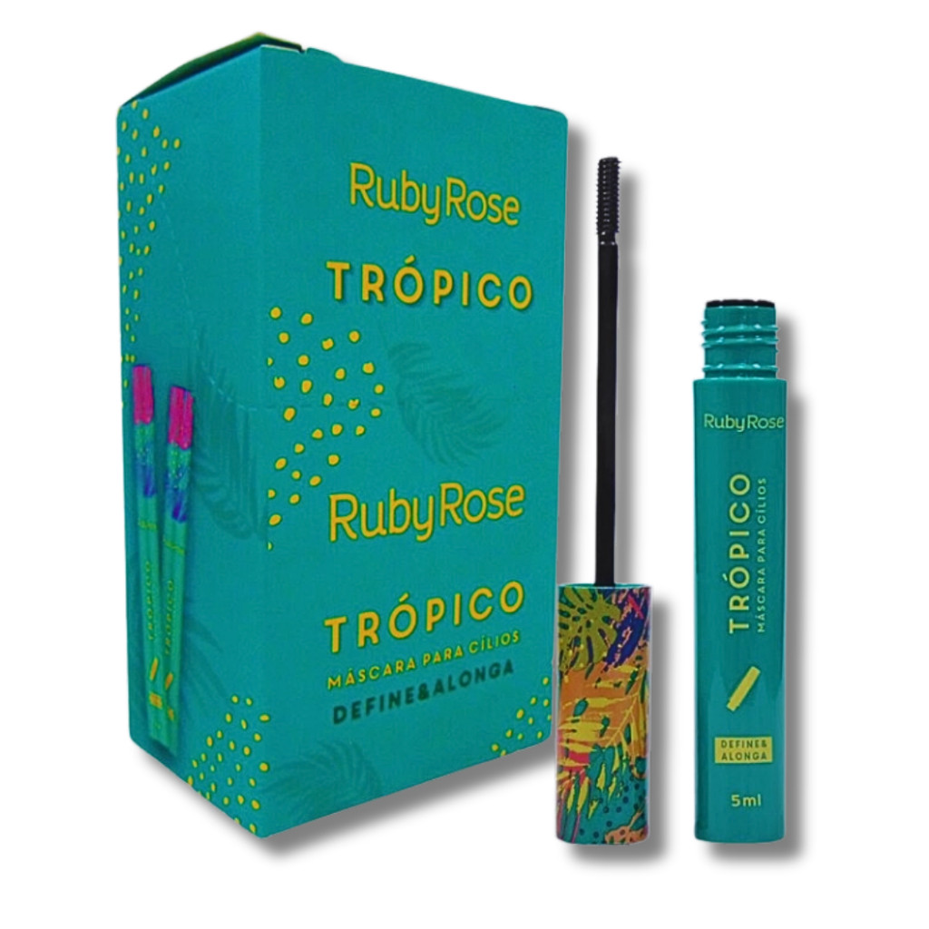 Box com 12 Uni Máscara para Cílios Trópico Define e Alonga - Ruby Rose
