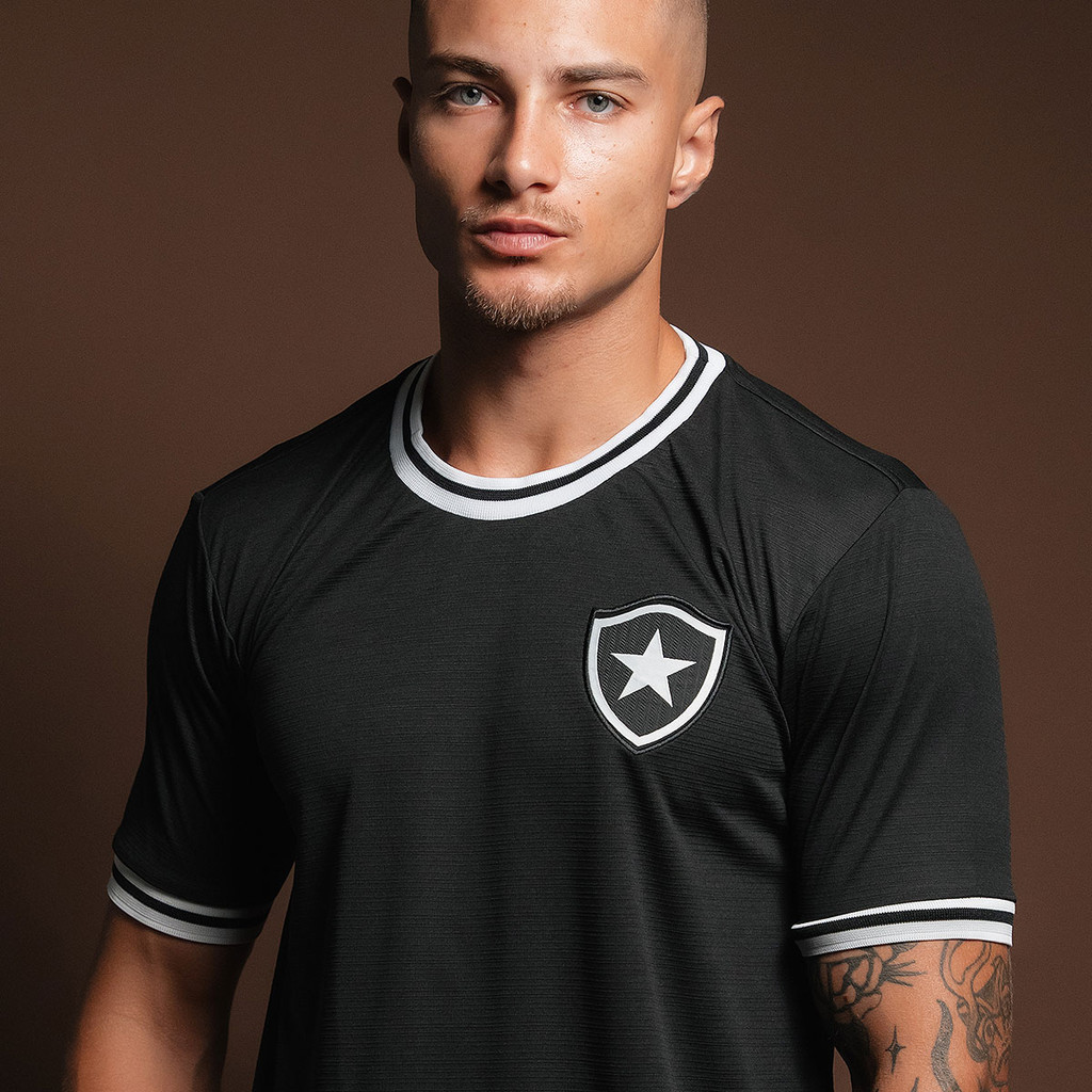 Camisa Botafogo Dry Jacquard Torcedor Masculina Oficial em Oferta na Shopee