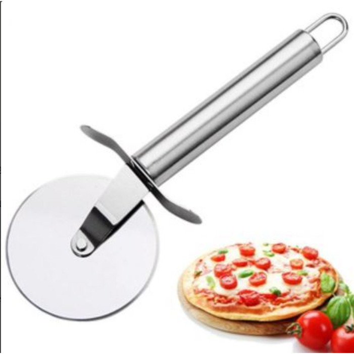 Cortador Carretilha Em Aço Inox Lisa  Cortar Massas Pastel Pizza