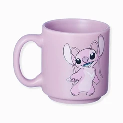 Mini Caneca de Cerâmica Tina - Stitch Angel - 100ml - 1 unidade - Disney Original - Rizzo