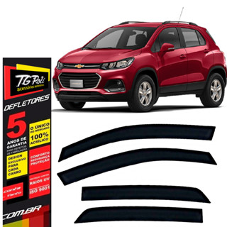 Calha de Chuva Chevrolet Tracker 2013 a 2019 4 portas TG Poli Defletor Portas Protetor Janelas Fumê em Oferta na Shopee