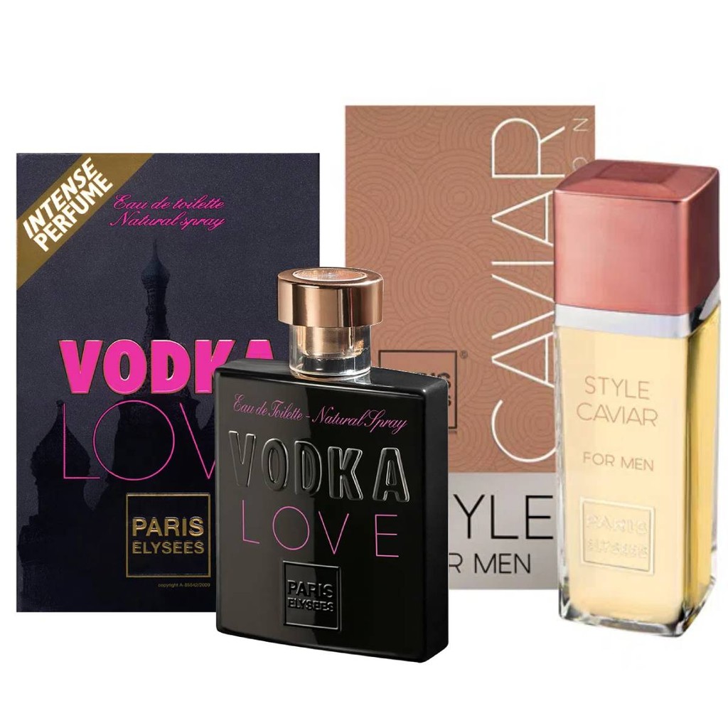 Kit Style Caviar e Vodka Love - Paris Elysees