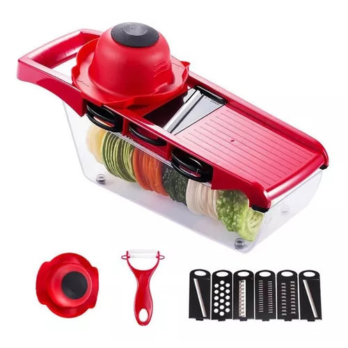 Cortador De Legumes Mandoline 10 Em 1 – Fatiador Multifuncional Aço Inox Para Cozinha Prática

