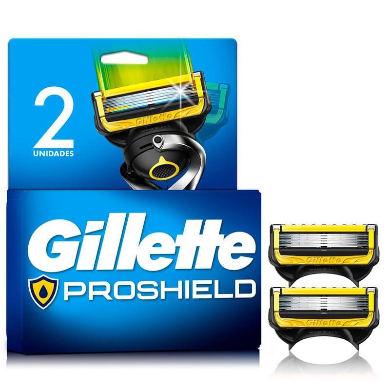Carga para Aparelho de Barbear Gillette Proshield 2 Unidades em Oferta na Shopee