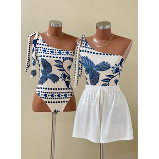 Body Feminino Estampado Inspiração Farm Tendência Moda Blogueira Bory