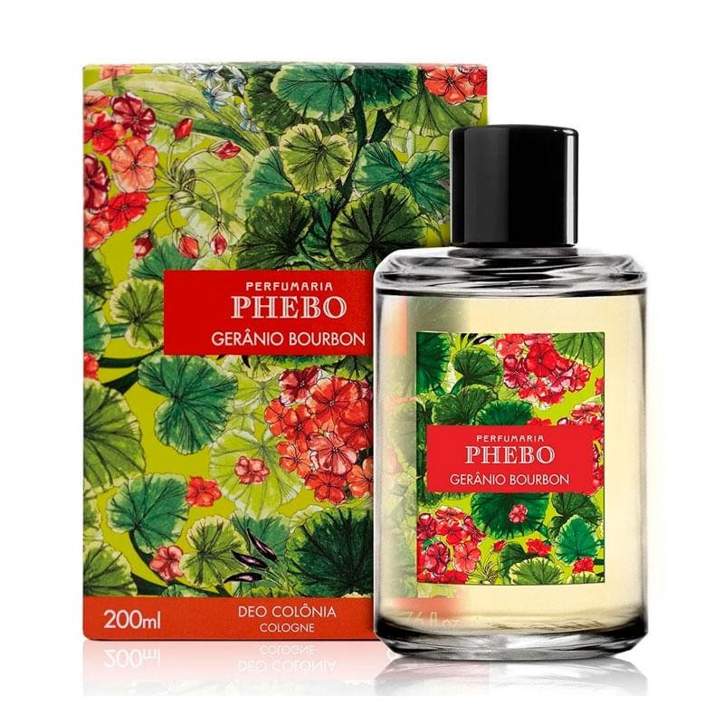 Deo Colônia Phebo Origens Gerânio Bourbon 200ml em Oferta na Shopee
