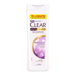 Shampoo Anticaspa Clear Hidratação Intensa 400ml em Oferta na Shopee