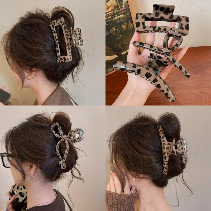 Mulheres Sexy Leopardo Grampo De Cabelo Apertos Hairpin Acessório