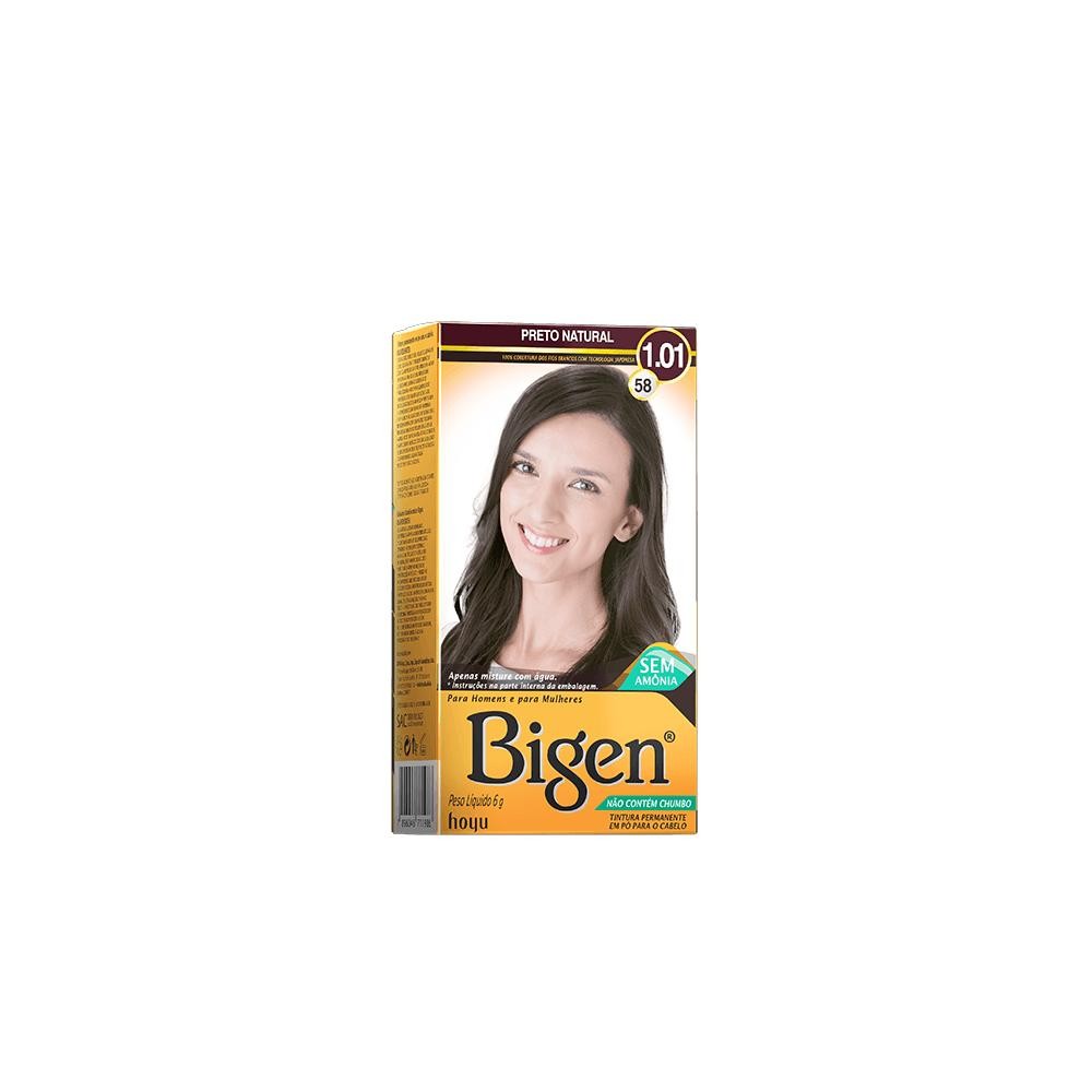 Bigen Tintura Capilar à base de água 1.01 Preto Natural em Oferta na Shopee