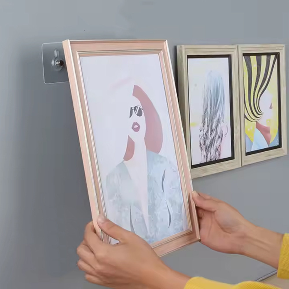 Detalhes do Gancho Parafuso Adesivo P/ Quadro Suportes em Geral