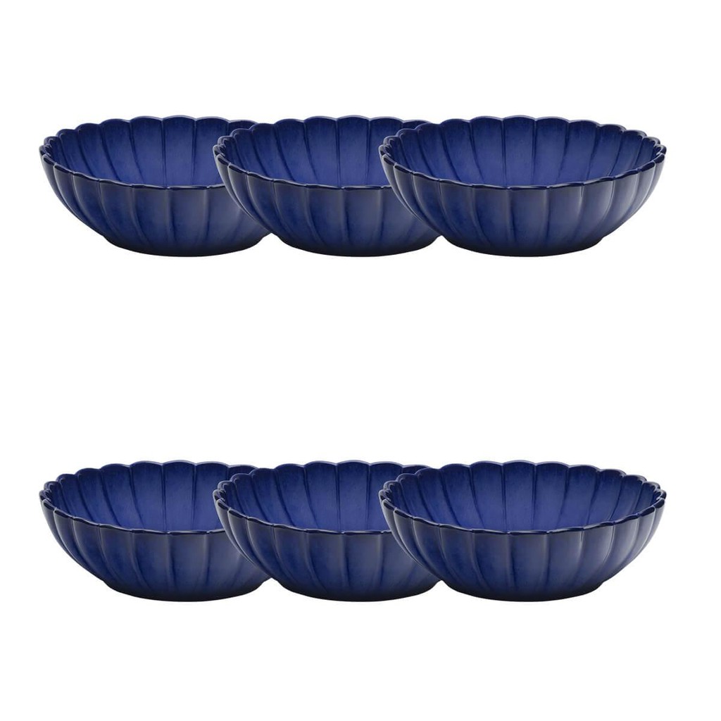 Jogo de 6 Pratos Fundo 20cm Oxford Flora Amor-Perfeito em Oferta na Shopee