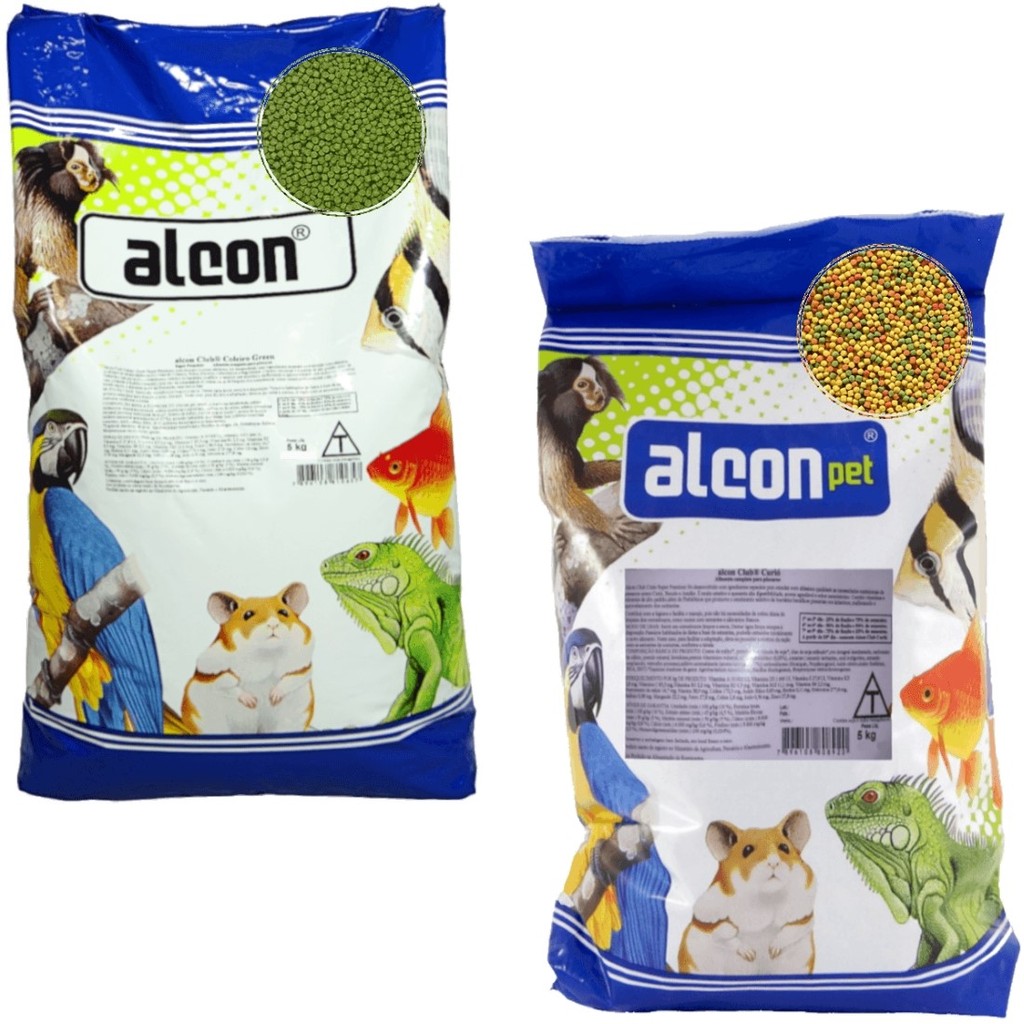 Alcon Club Curió 5kg + Alcon Club Coleiro 5kg Ração Para Pássaros