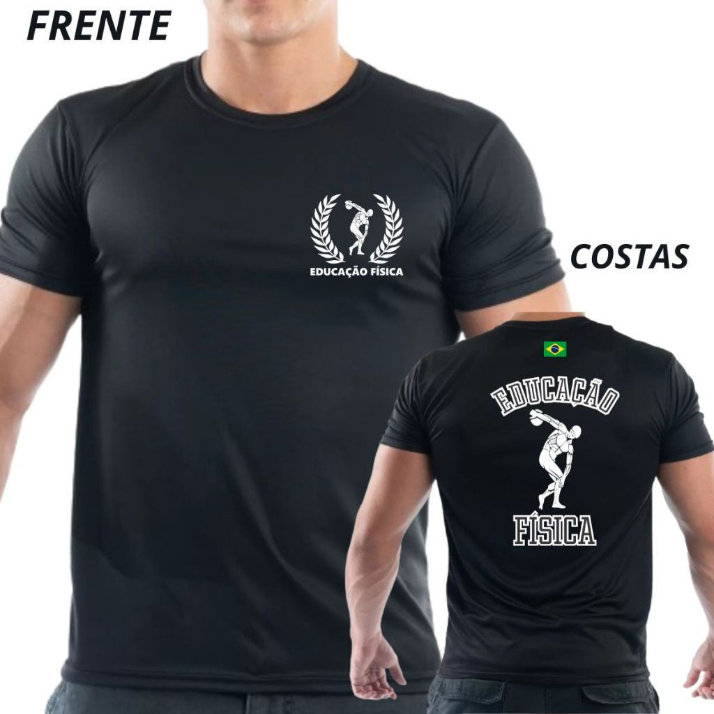 Camiseta Uniformes Curso Faculdade Curso Aluno Educação Física 100%algodão envio rápido para todo brasil