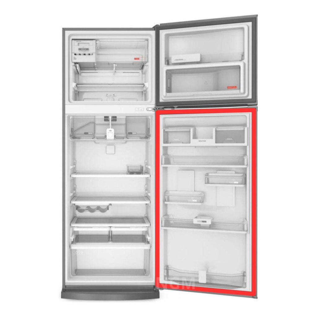 Borracha Geladeira Electrolux Dcw42 Dc42 Dc43 Dc37 Df37 Df36